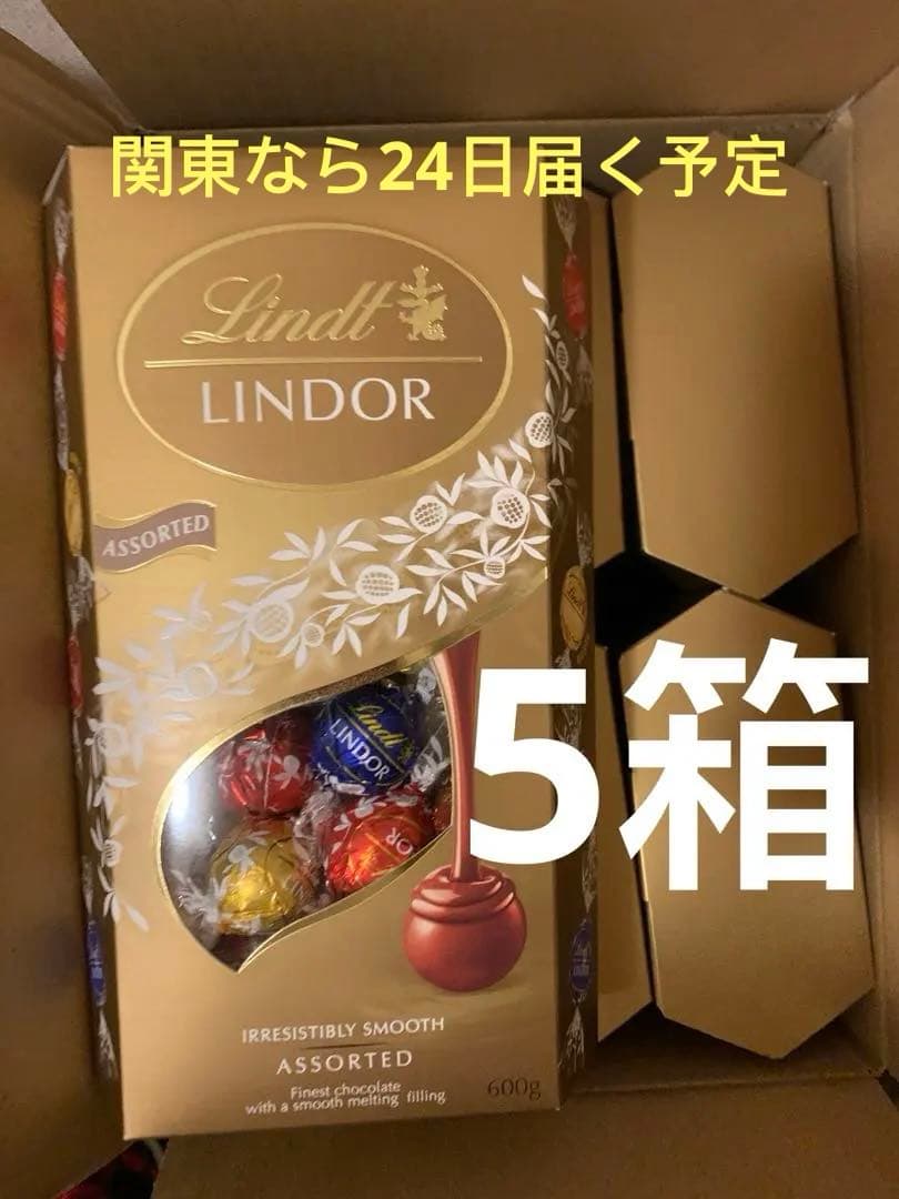 リンツ　リンドール ゴールドアソート600g❌5箱