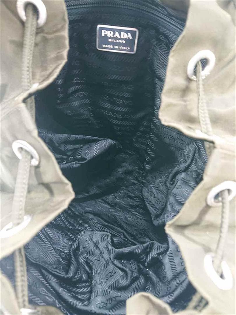 ♡プラダ PRADA ナイロン バックパック リュックサック カーキ系 メンズ