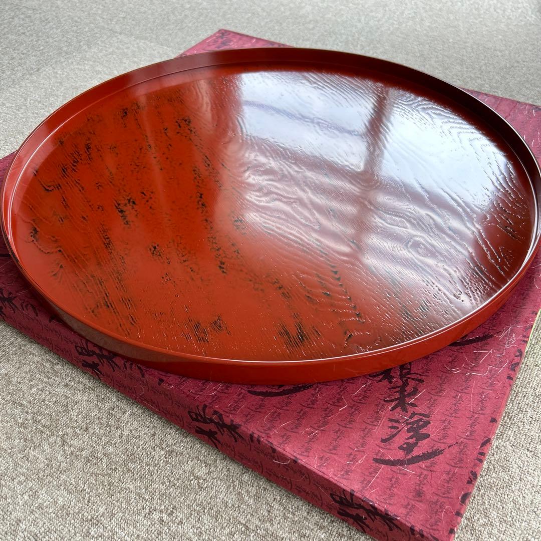 漆器 盆 茶道具 大きなお盆 直径67
