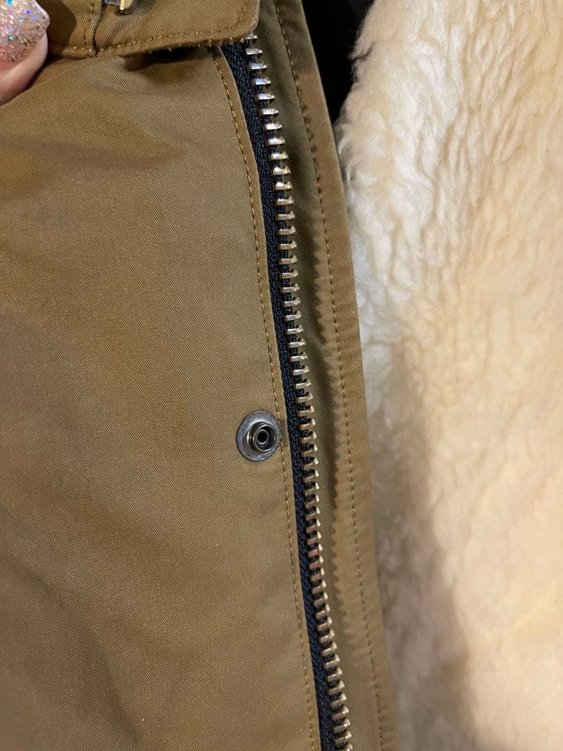 ブラウン モッズコート 36サイズ　リラクス　ライナー　ファーベスト付