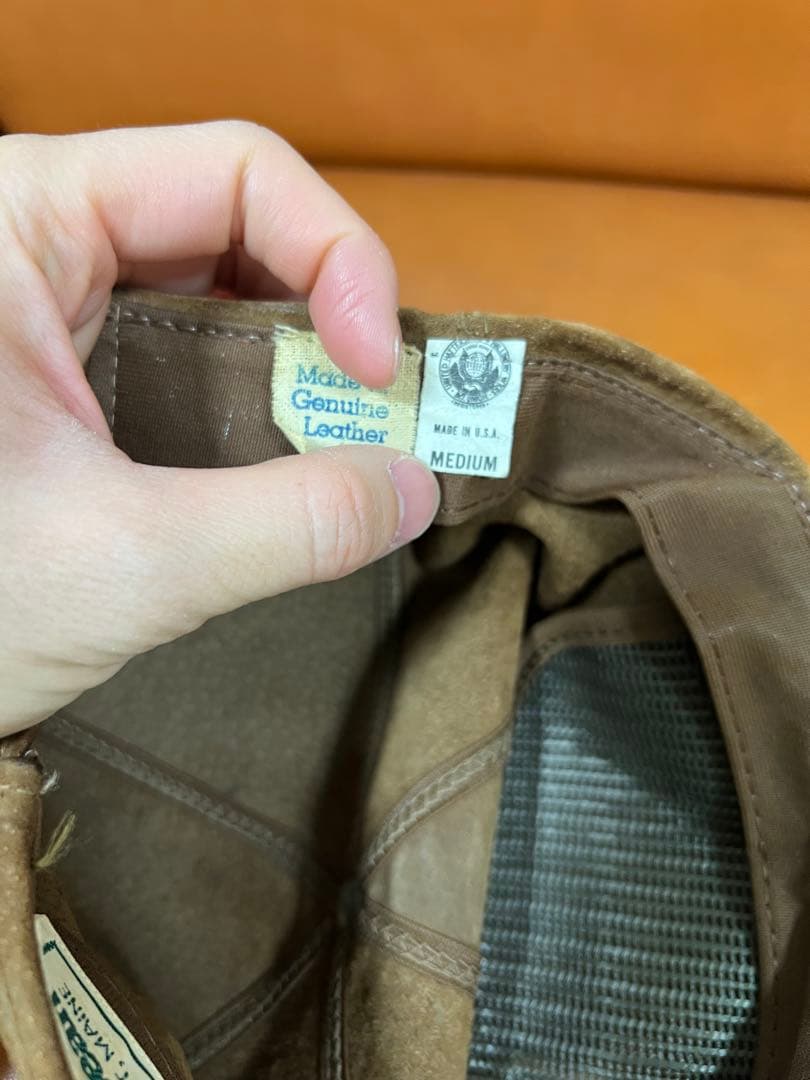 L.L.Bean スエード ベースボールキャップ　80s アメリカ製