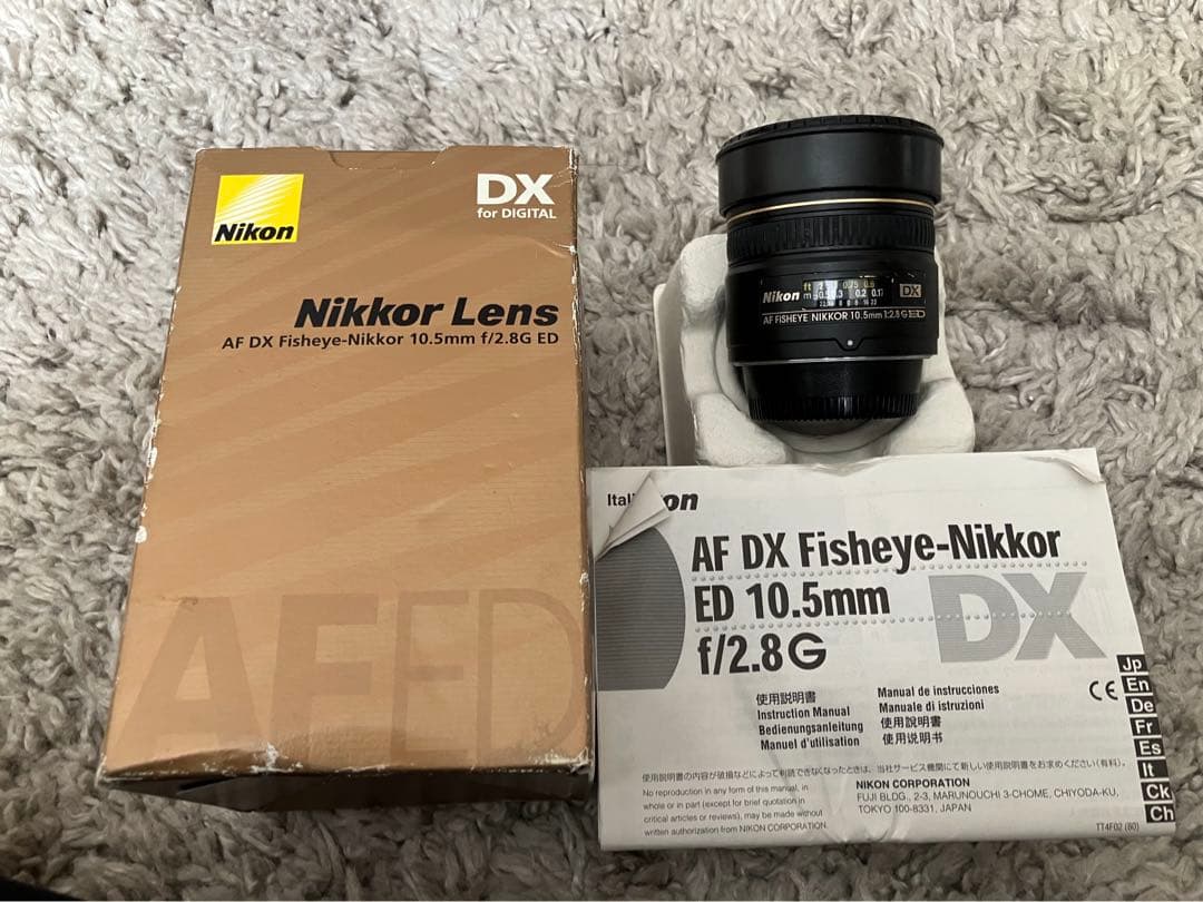 レンズ(単焦点) NIKONAF DX Fisheye-Nikkor 10.5mm F2.8G