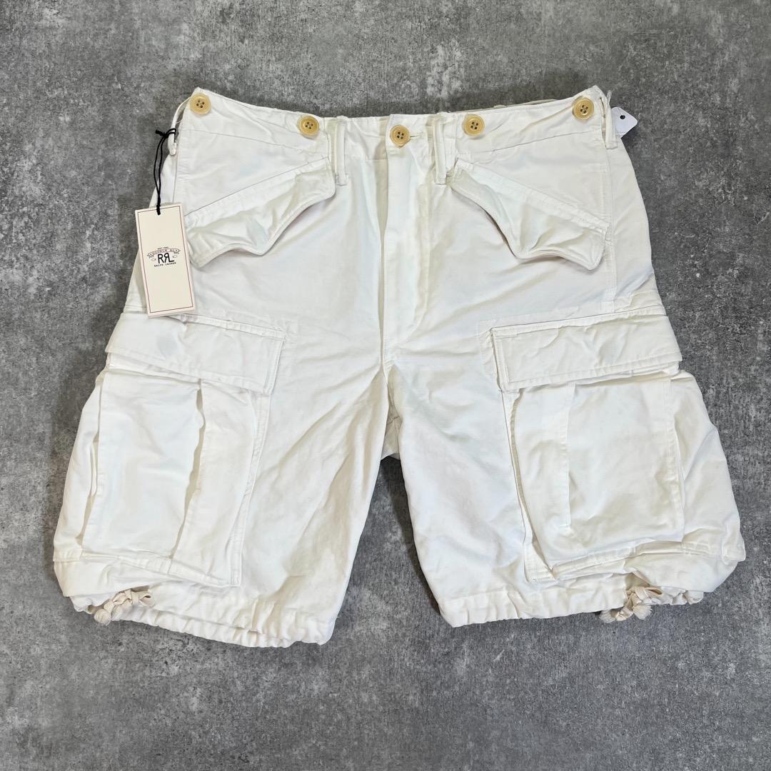 RRL カーゴショーツ　ハーフパンツ【W29】白　ヴィンテージモデル