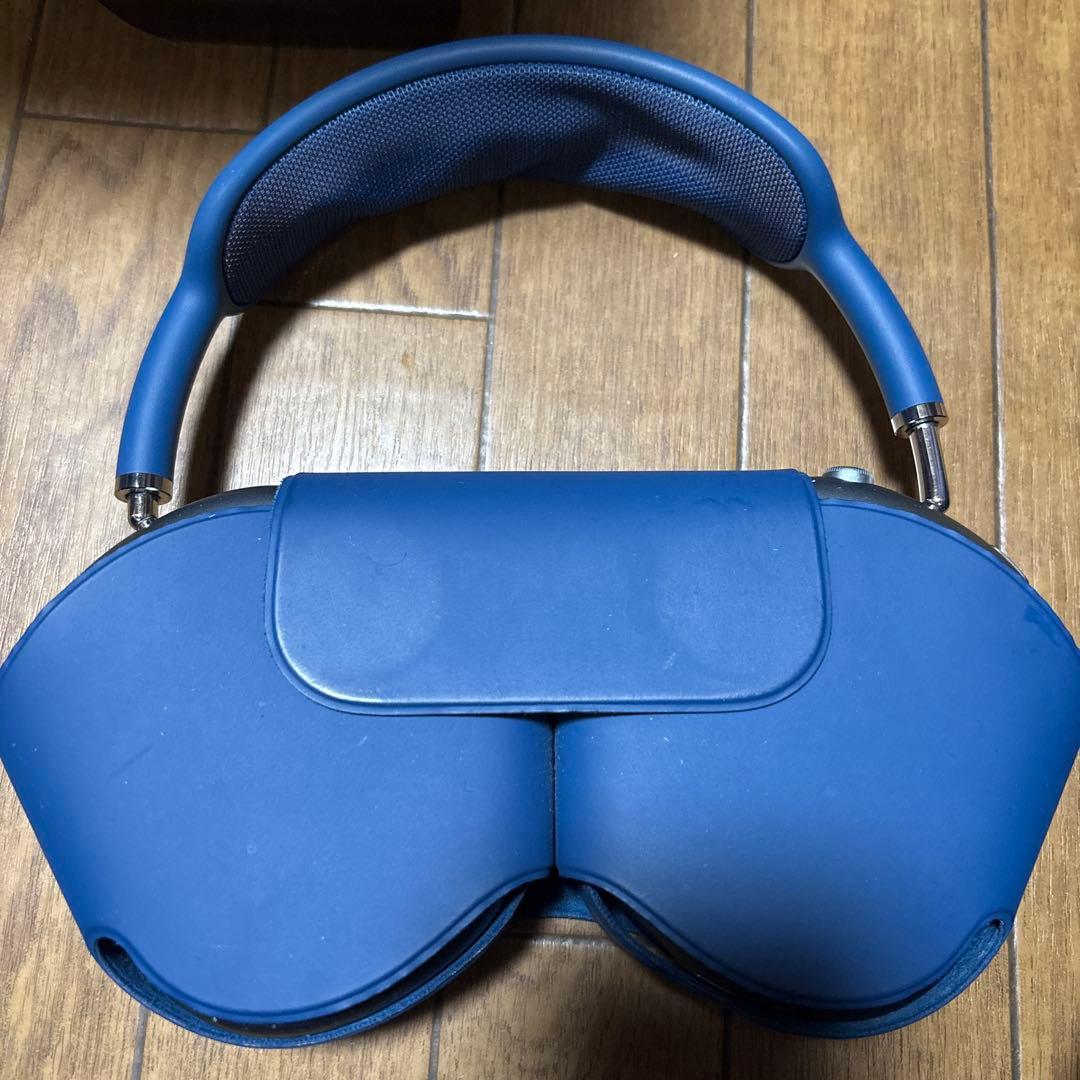 ワイヤレスヘッドフォン 青