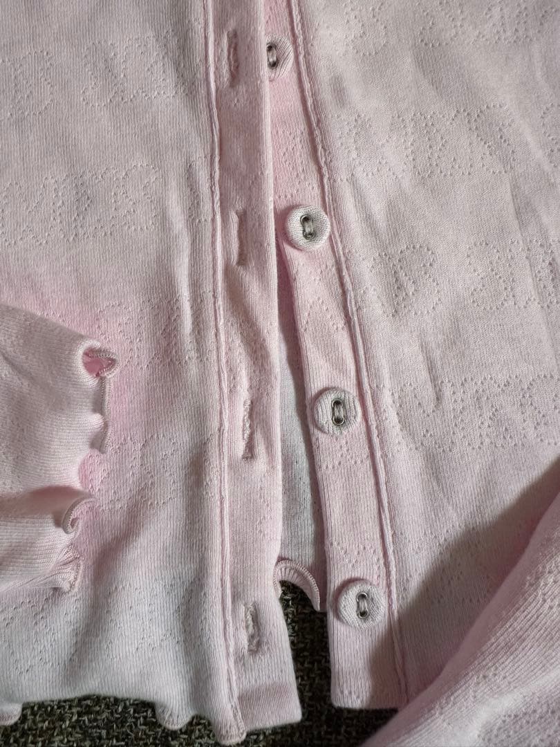 ピンク 長袖カーディガン セットアップ　skims