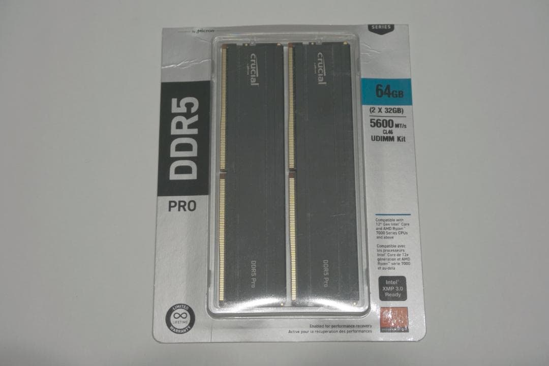 メモリー Crucial Pro 64GB Kit (32GBx2) DDR5-5600