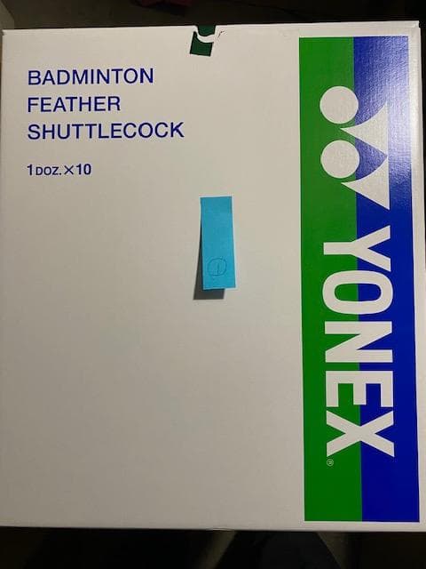 ①中古YONEXシャトルコック（ニューオフィシャル）