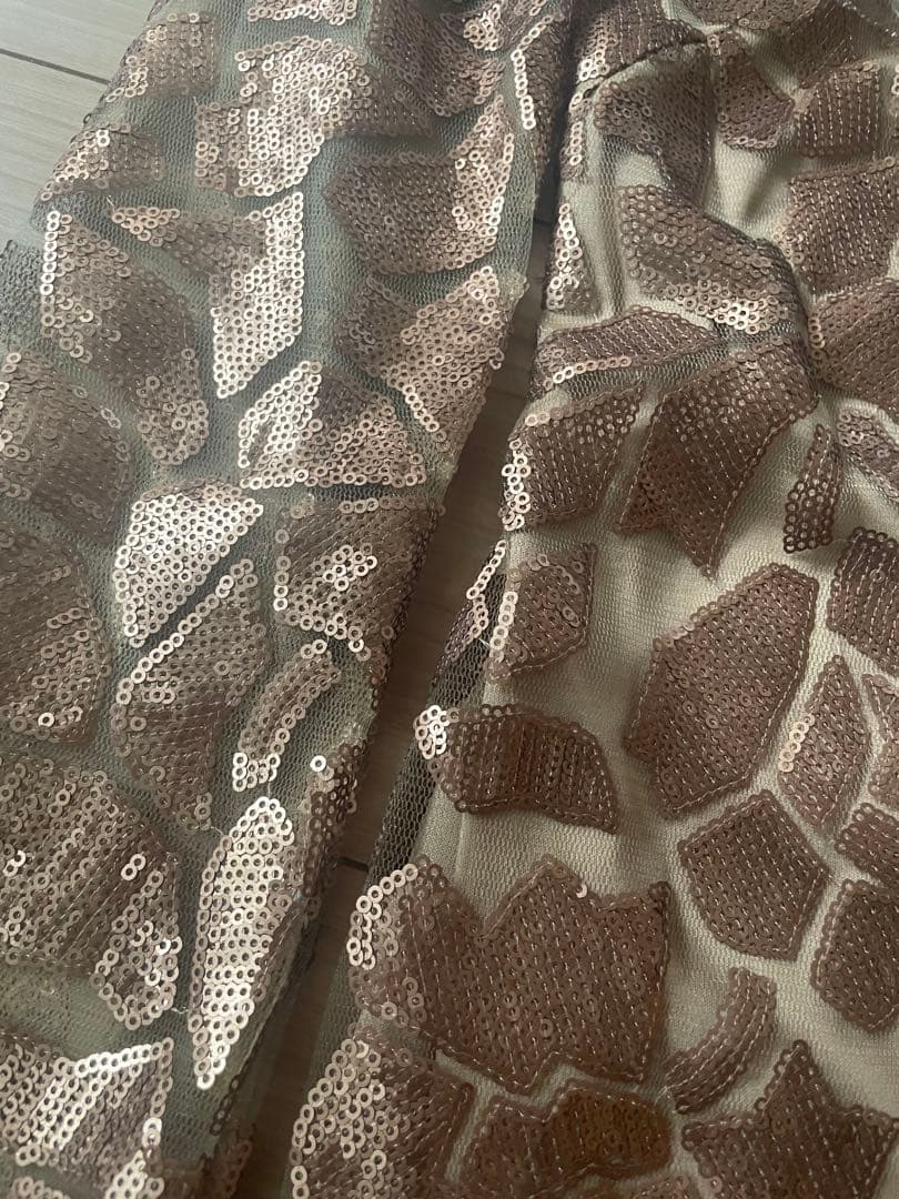 TADASHI SHOJI ミディアムドレス　カッパーゴールド　M