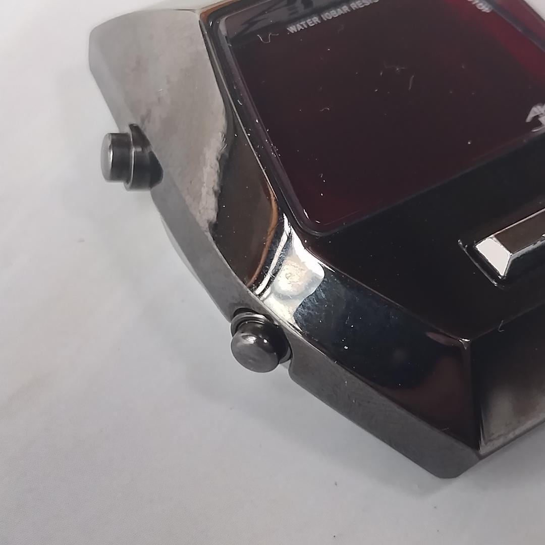 【電池新品】SEIKO AKA ALBA 腕時計 デジタル ガンメタ 極美品