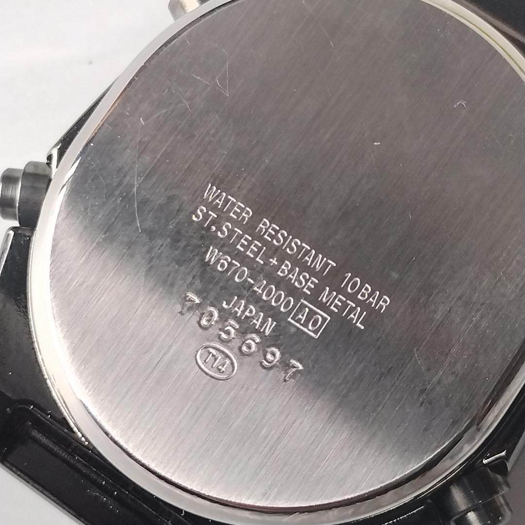 【電池新品】SEIKO AKA ALBA 腕時計 デジタル ガンメタ 極美品