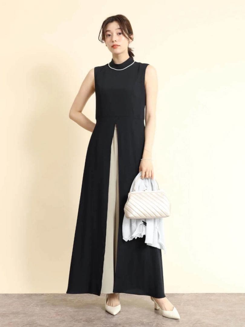 新品未使用FENNELバイカラーインパンツワンピース