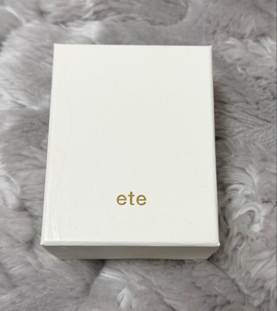 ete ネックレス K10 PG フローライト ダイヤモンド