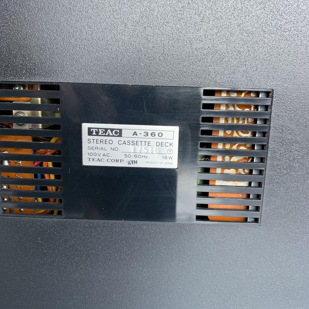 TEACカセットデッキ　A－360  取り扱い説明書付き