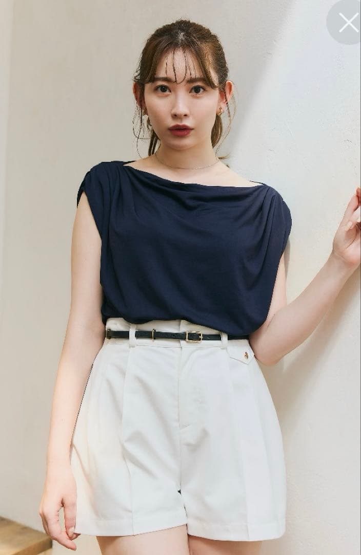 新品タグ付きCarette Belted Twill Shorts ベルト付