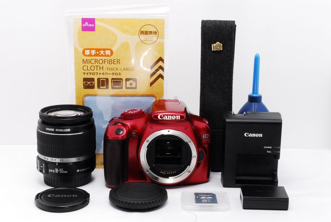 希少なレッドカラー❤️Canon EOS Kiss X50❤️返品保証あり✨一眼レフ