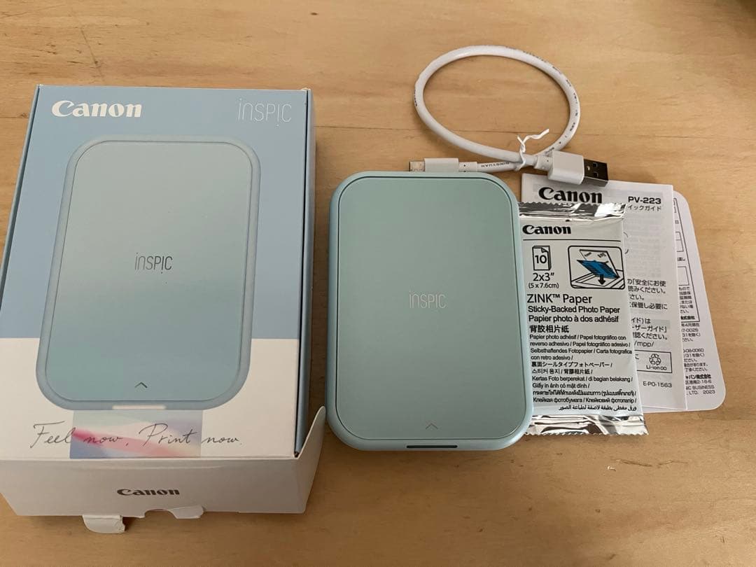Canon inspic ミニフォトプリンター ブルー