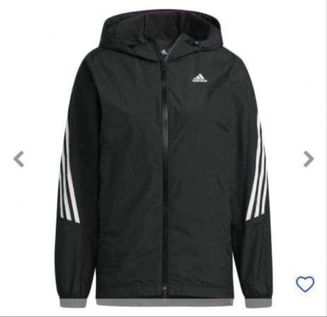 アディダス　裏起毛　ウインドブレーカー上下　ブラック　レディースL 新品未使用