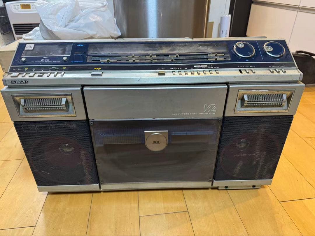 SHARP vz-v2 レコードカセットテープラジオプレーヤー