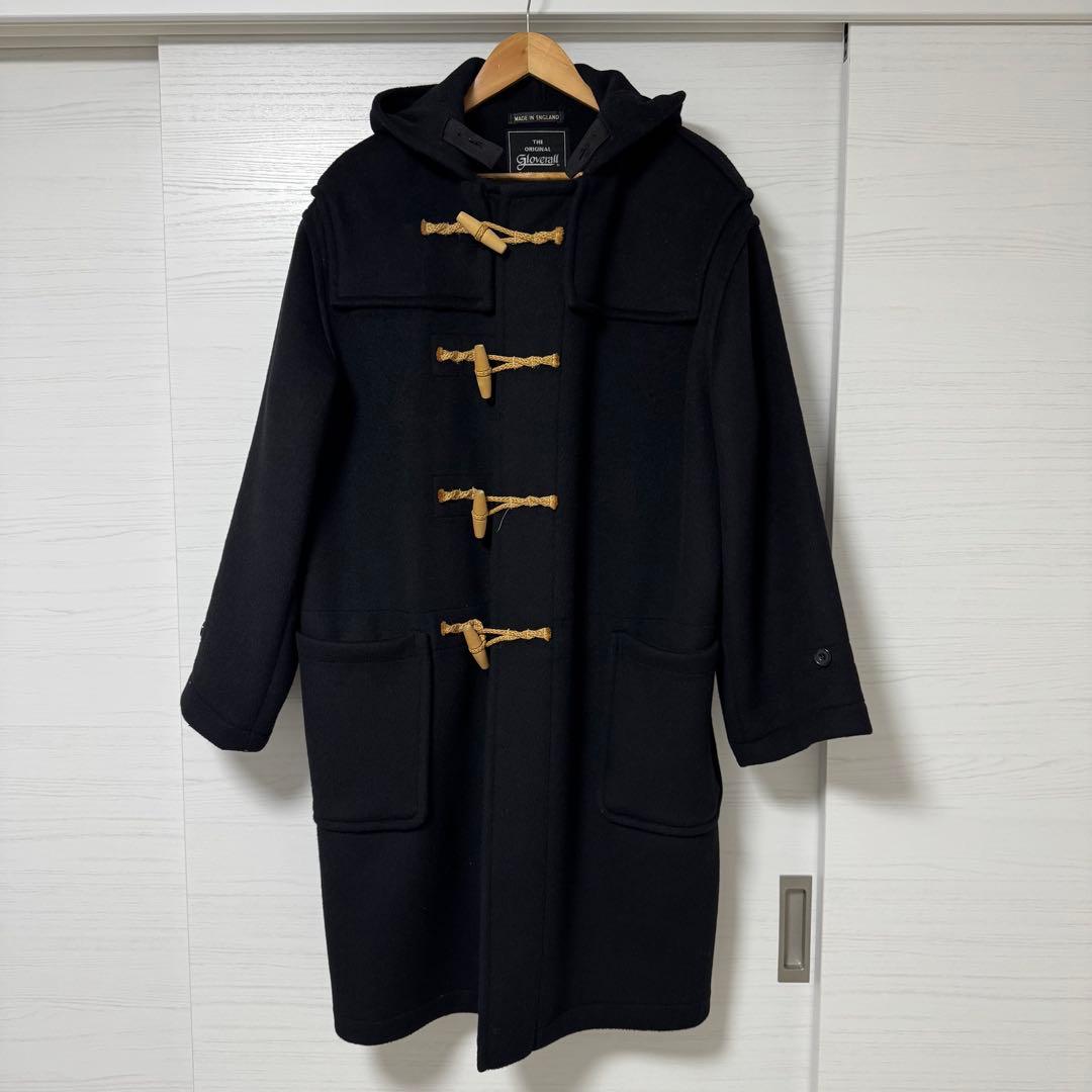 Gloverall ダッフルコート 黒 big size black 英国製