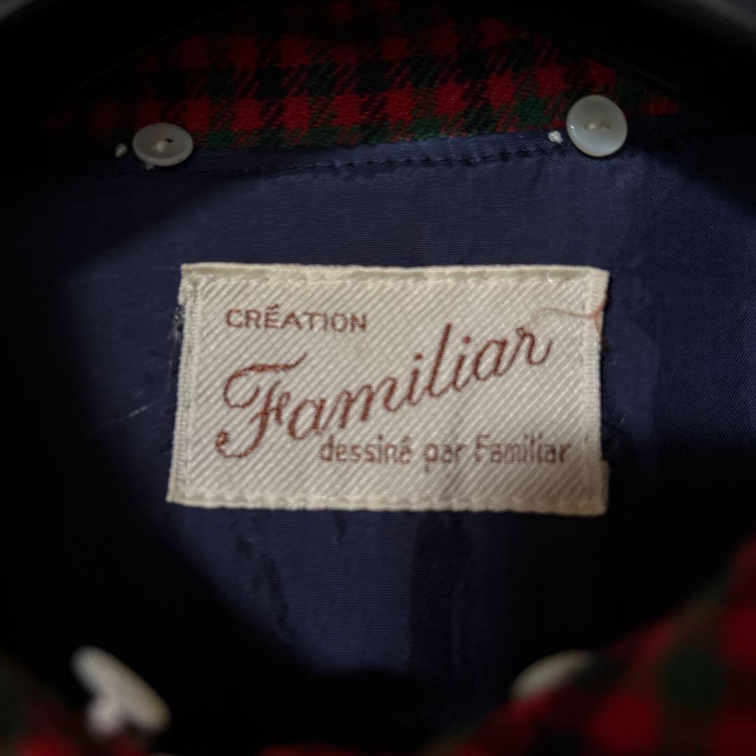 Familiar チェック柄 マタニティドレス 2点セット 古着　レトロ