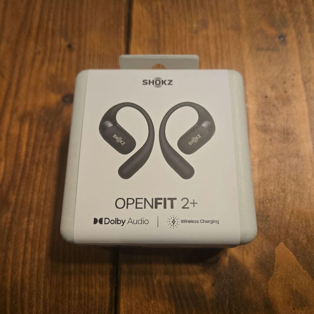 SHOKZ OPENFIT 2+ ワイヤレスイヤホン ブラック