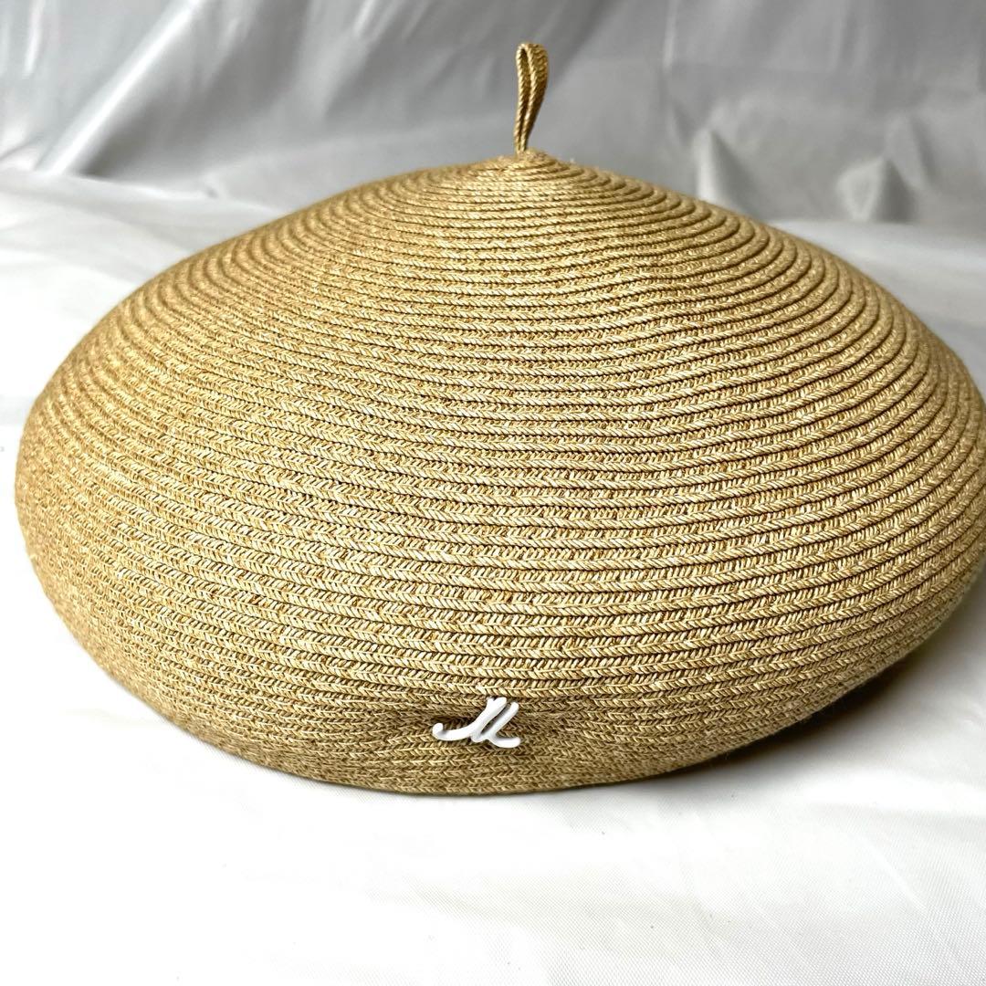 ミュールバウアー ベレー帽 ナチュラル ロゴピン付き