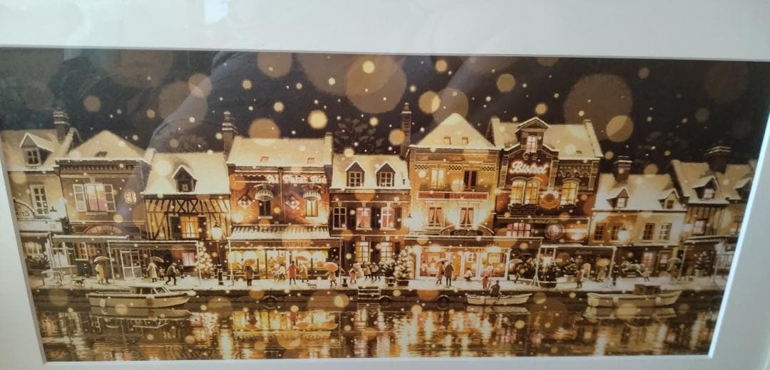 笹倉哲平ポスタ-「サン・ルーに降る雪」デラックス額