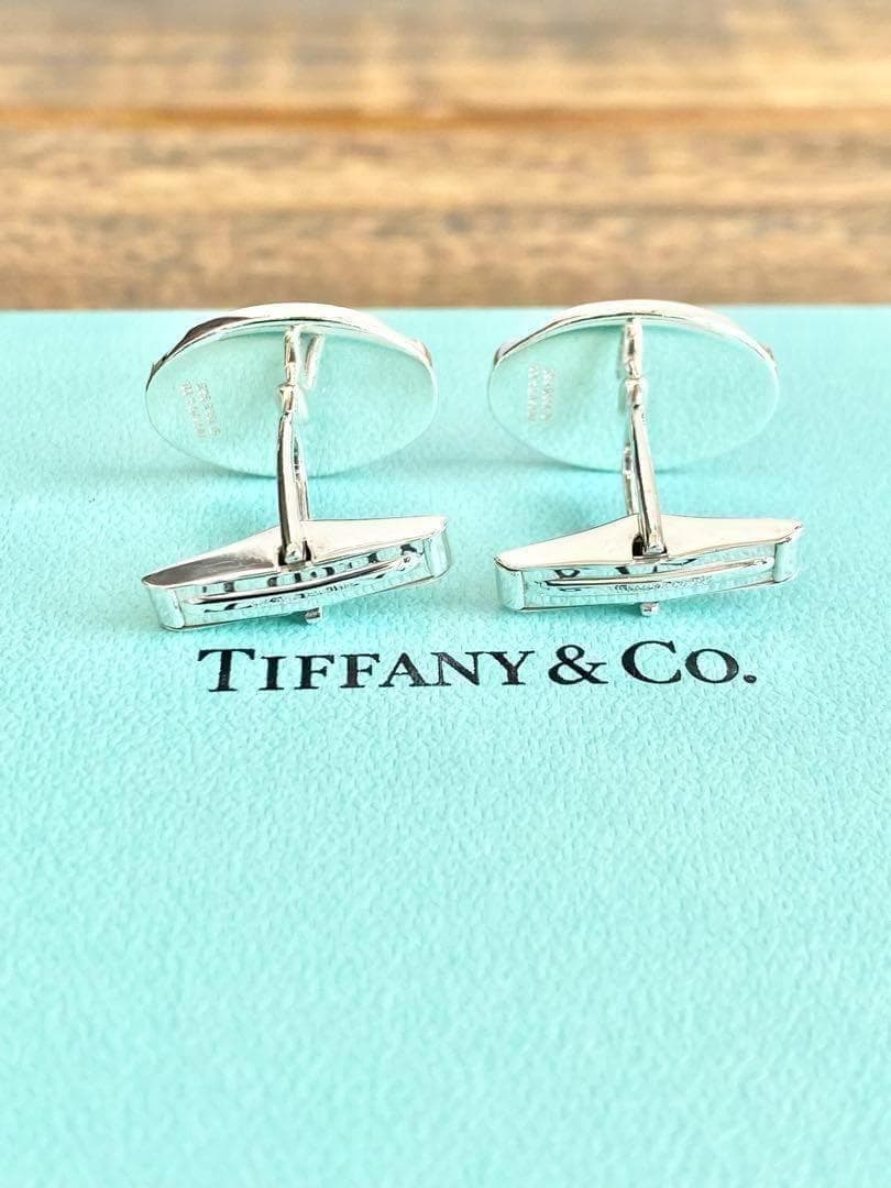 TIFFANY ティファニー ヴィンテージ グルーブド カフリンクス カフス