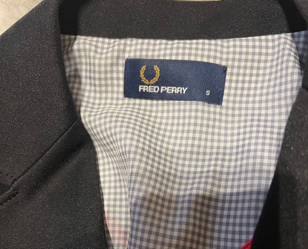 フレッドペリー ブラック テーラードジャケット
