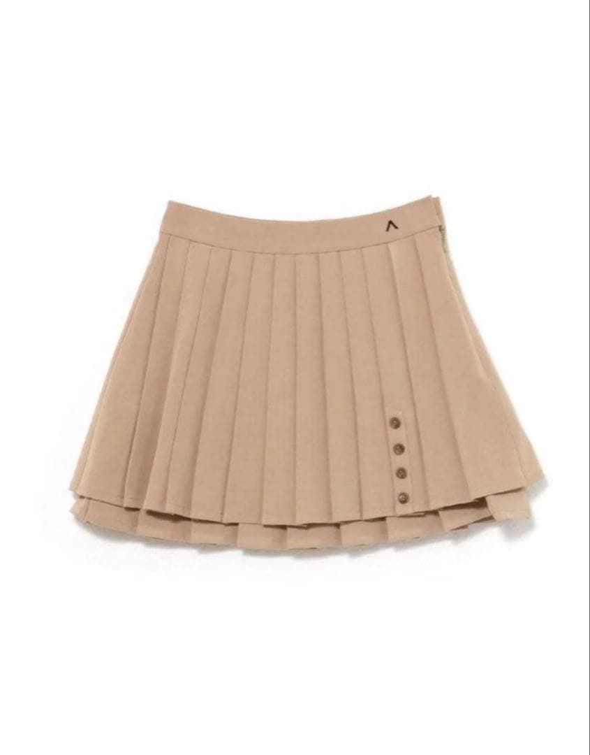 andmary Dida pleats flare skirt ベージュS