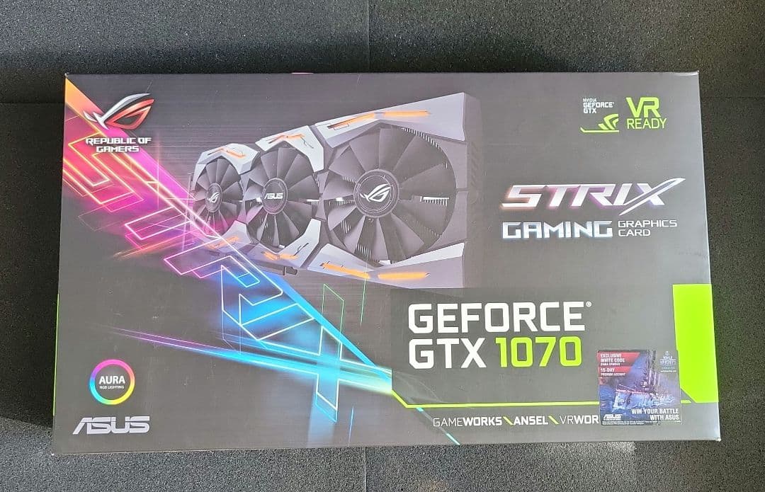 グラフィックボード・グラボ・ビデオカード ASUS GTX 1070 GAMING GPU 8GB