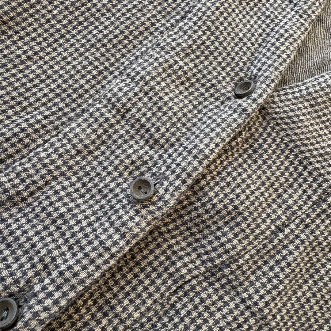 美品　群言堂 根々 石見銀山 コットンウール チュニック　千鳥柄 FREE