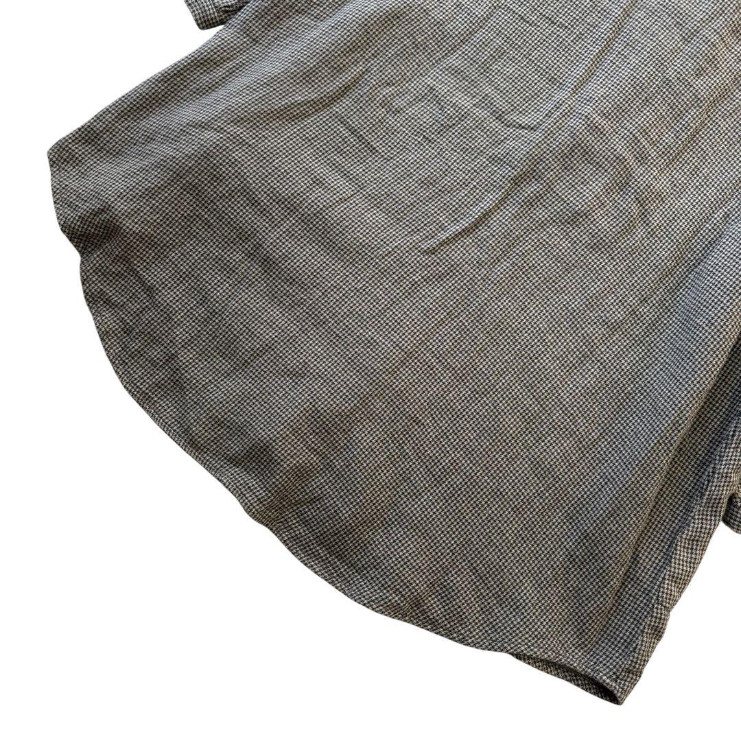 美品　群言堂 根々 石見銀山 コットンウール チュニック　千鳥柄 FREE