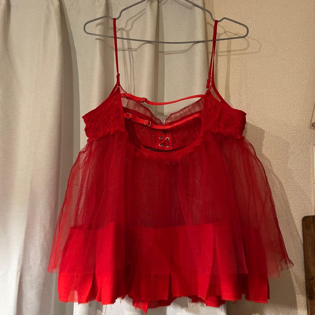 メゾンスペシャル　チュールキャミソール　ワンピース