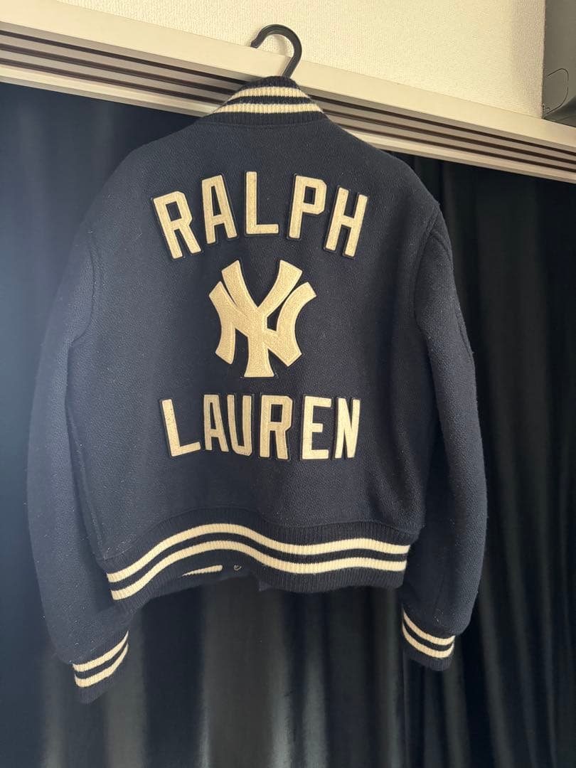 M*I様 ポロラルフローレン 希少! ヤンキース スタジャン Lネイビー 202