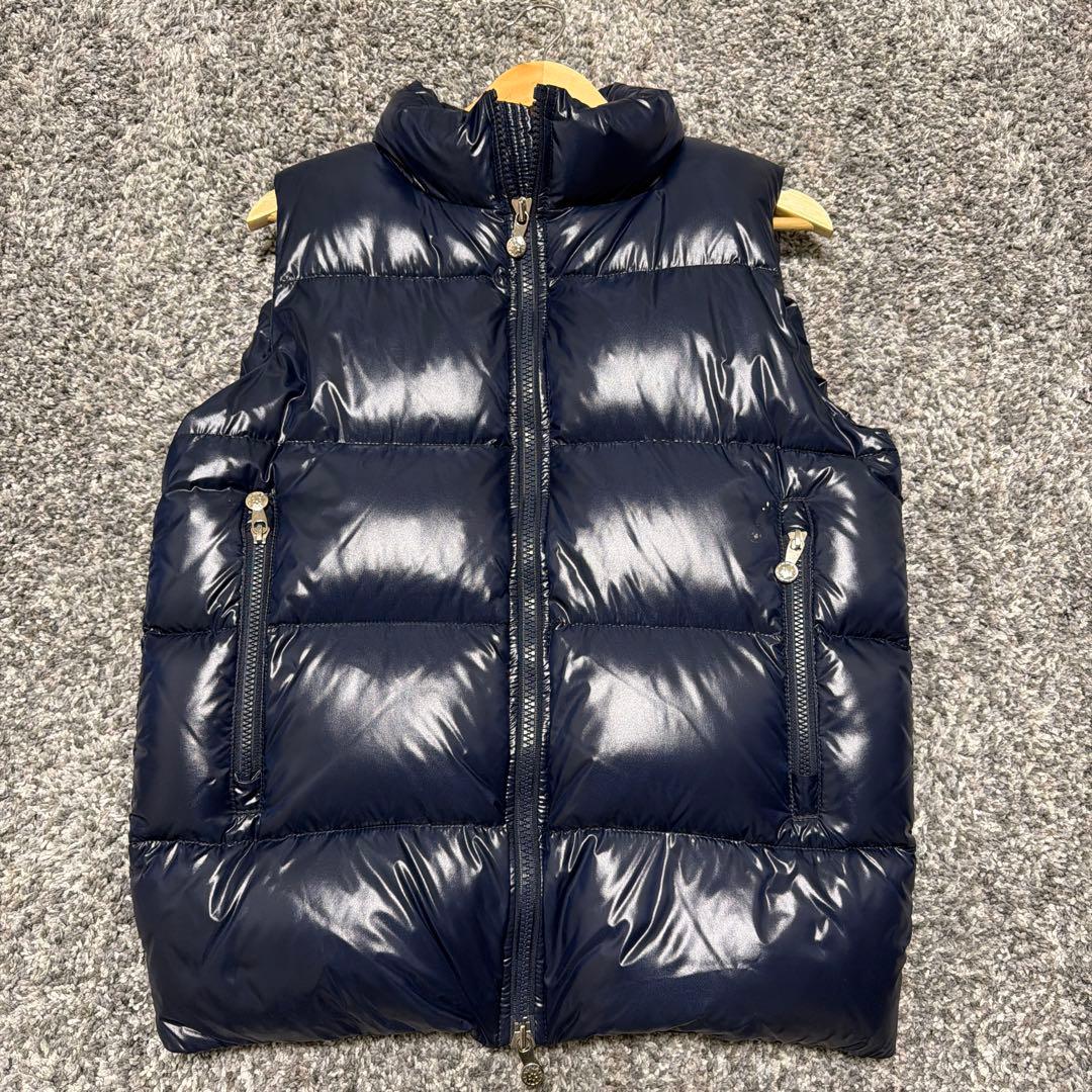 【美品】ピレネックス ネイビー ダウンベスト　Lサイズ