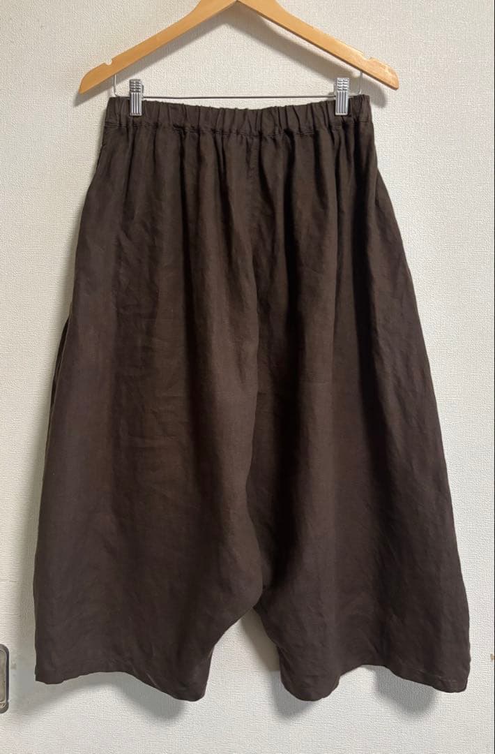 【美品】nest Robe サルエルパンツ ダークブラウン