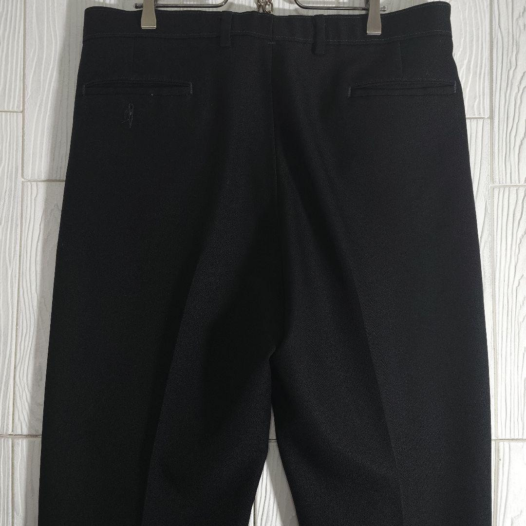 人気 リーバイス アクションスラックス W36 ブラック センタープレス 古着