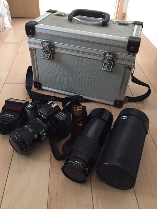 MINOLTA カメラ フラッシュ レンズ ケースのセット