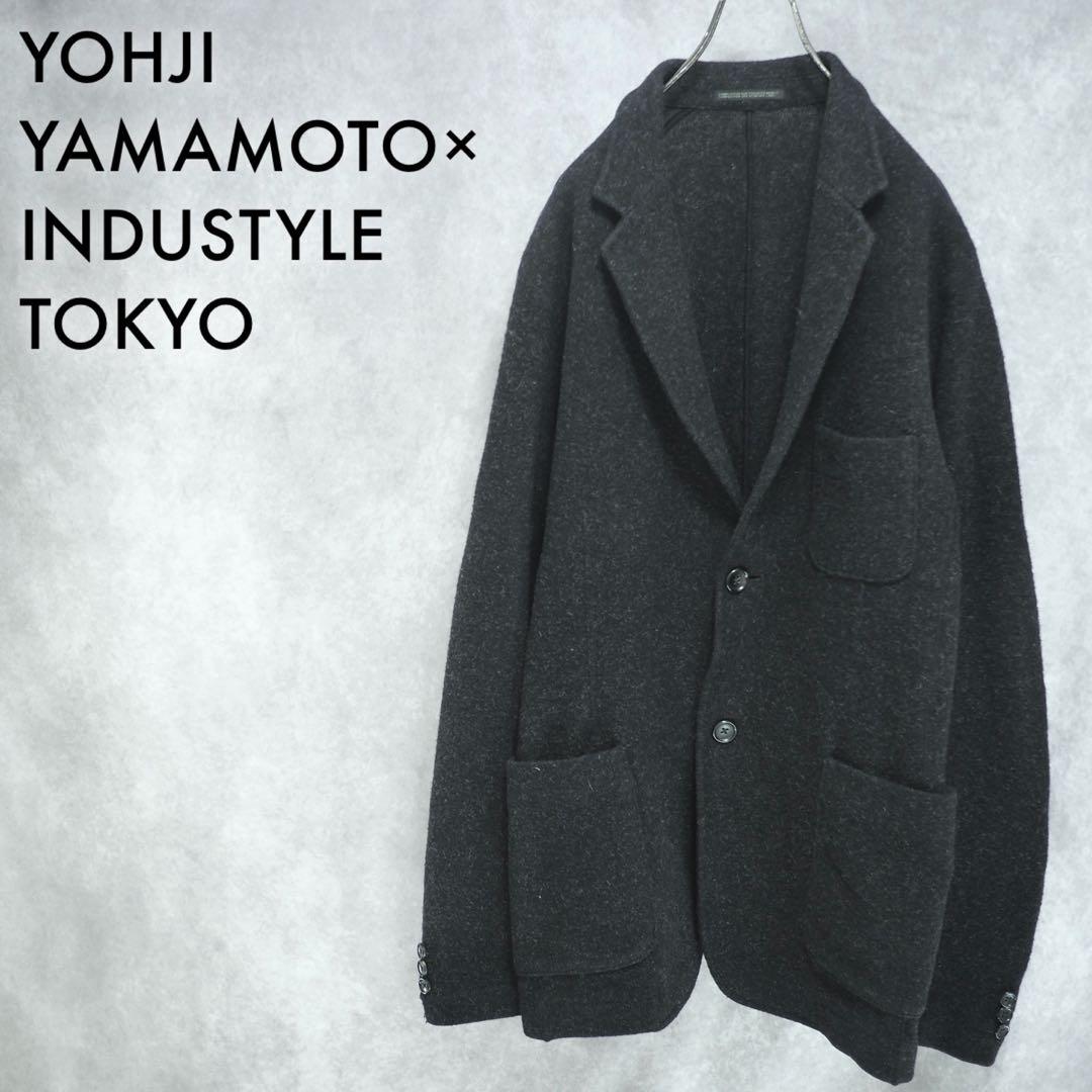 ヨウジヤマモト×INDUSTYLE｜14AW ウールジャージーブレザー（黒・4）