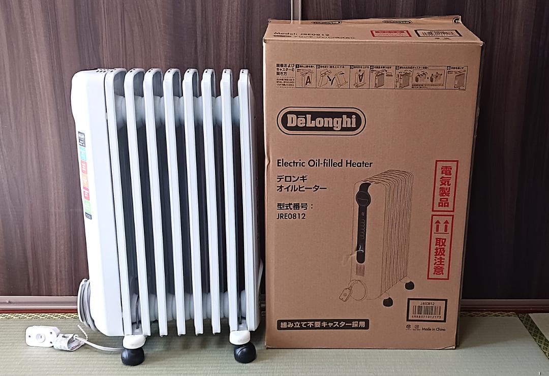 【動作確認済】 DeLonghi デロンギ オイル ヒーター JRE0812