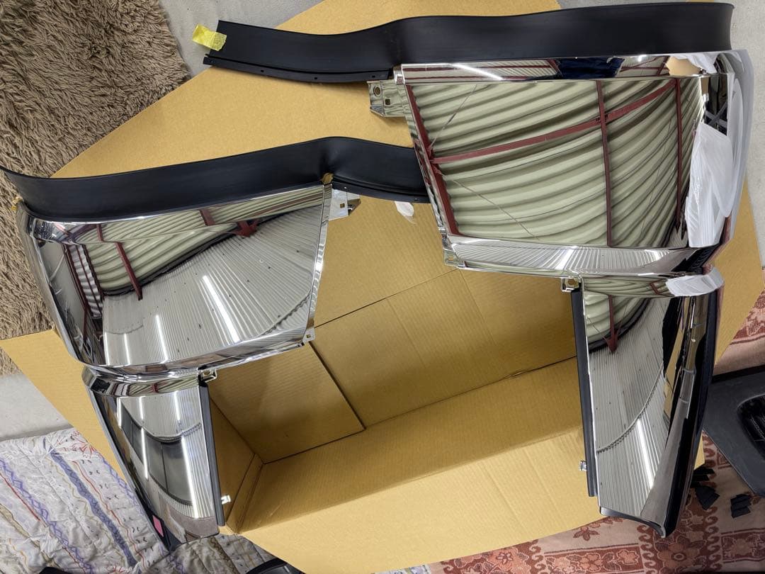 ふそう17スーパーグレート　純正コーナーメッキ