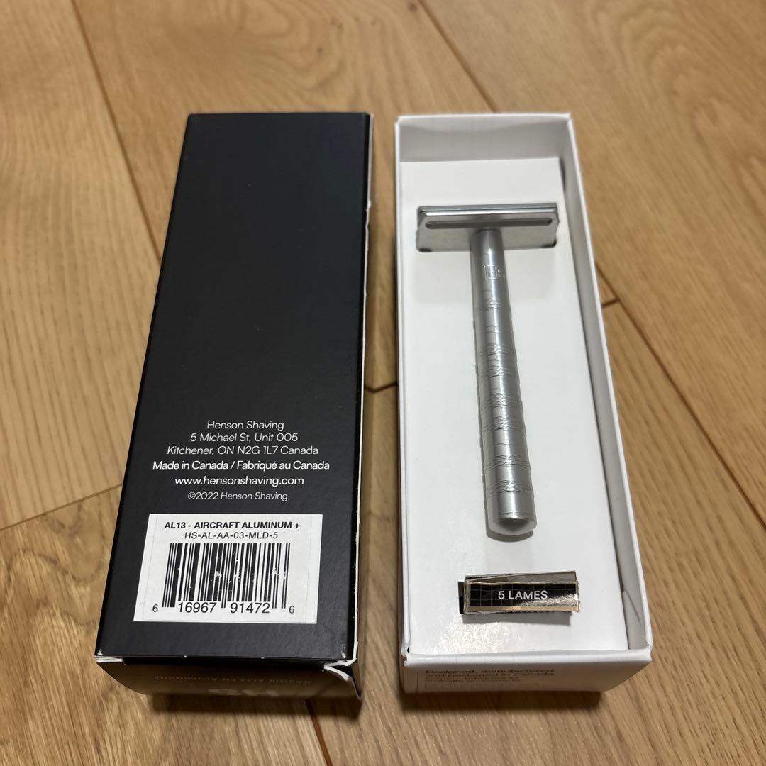Henson Shaving AL13 メンズ剃刀 替え刃4枚 美品