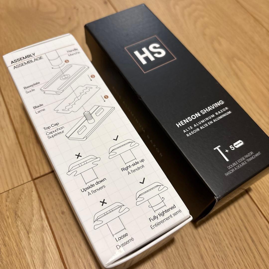 Henson Shaving AL13 メンズ剃刀 替え刃4枚 美品