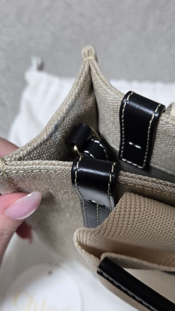 Chloé トートバッグ ベージュ/ブラック