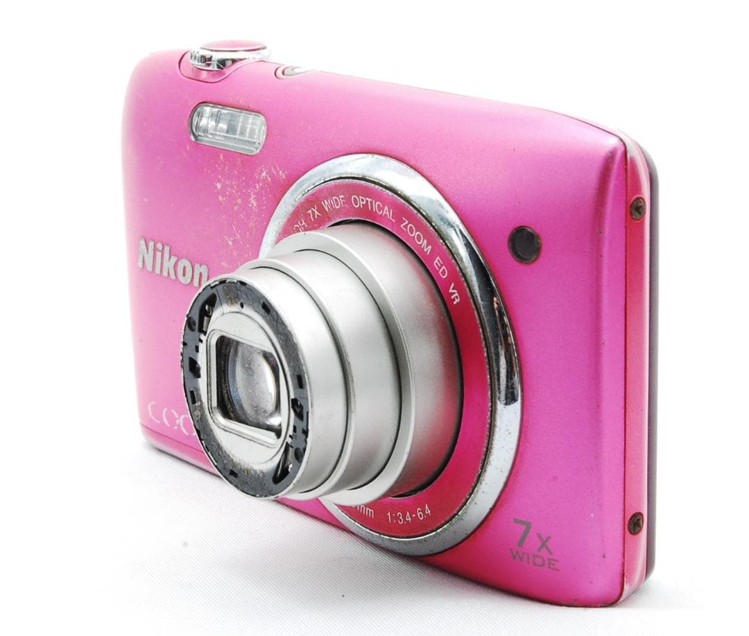 【動作確認済】Nikon S3500 ピンク バッテリー充電器SDカード付き
