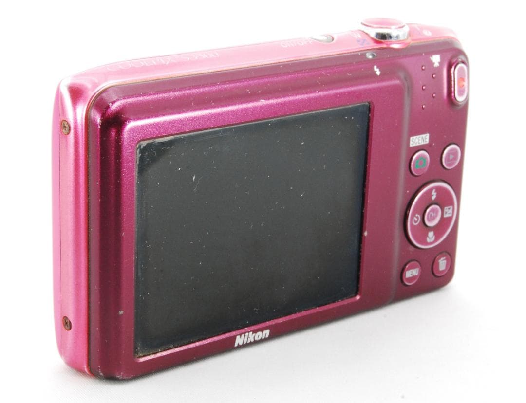 【動作確認済】Nikon S3500 ピンク バッテリー充電器SDカード付き