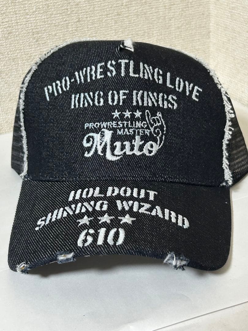 新品未使用 武藤敬司 『シンボル』デニムキャップ