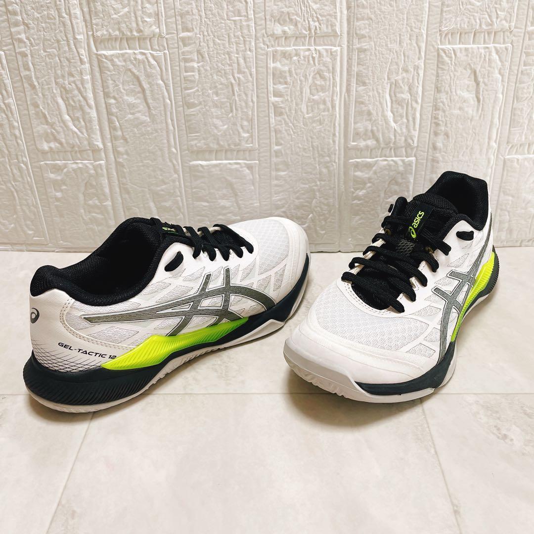 アシックス ゲルタクティック12 バレーボール ホワイト/ブラック 24cm