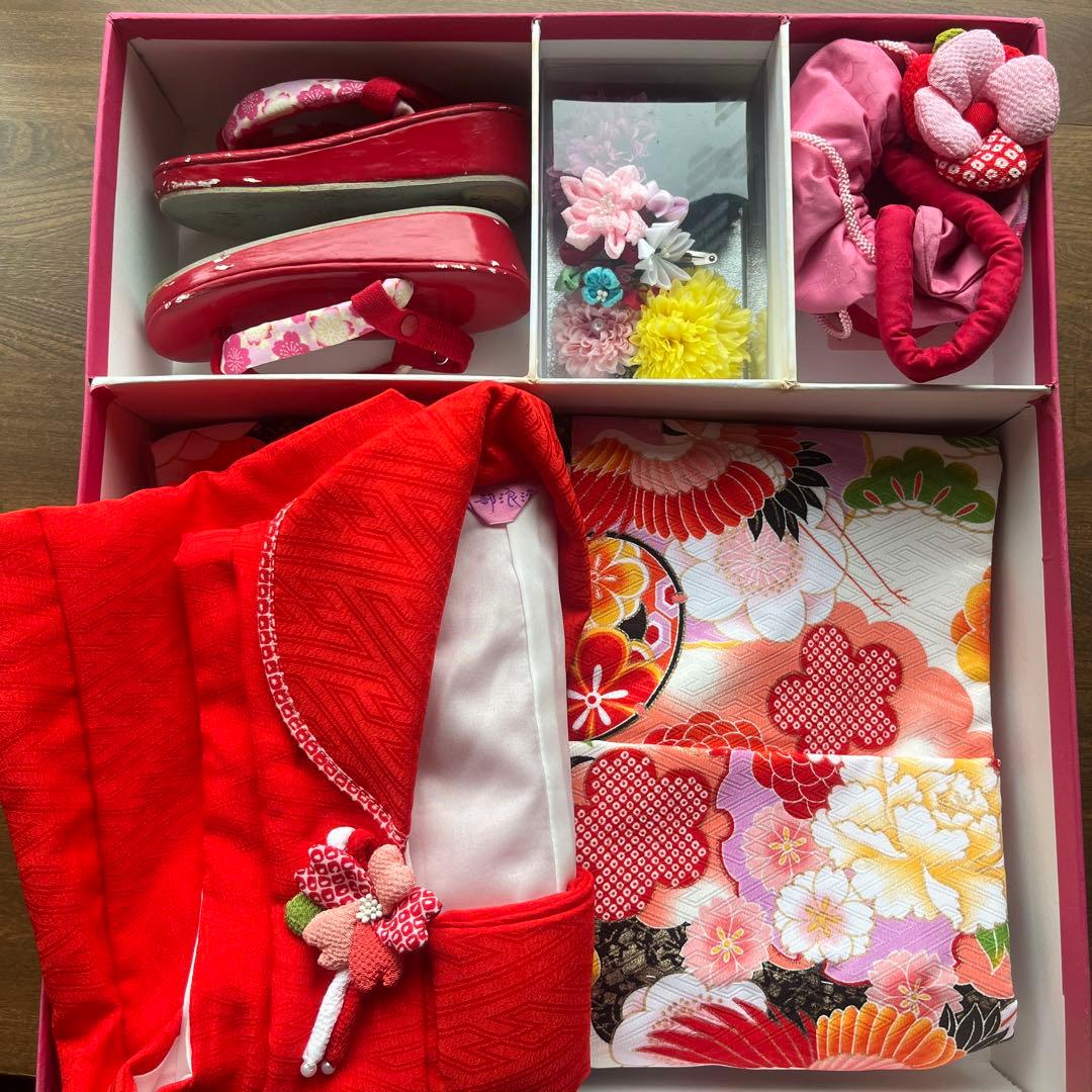 七五三 式部浪漫　被布着物セット